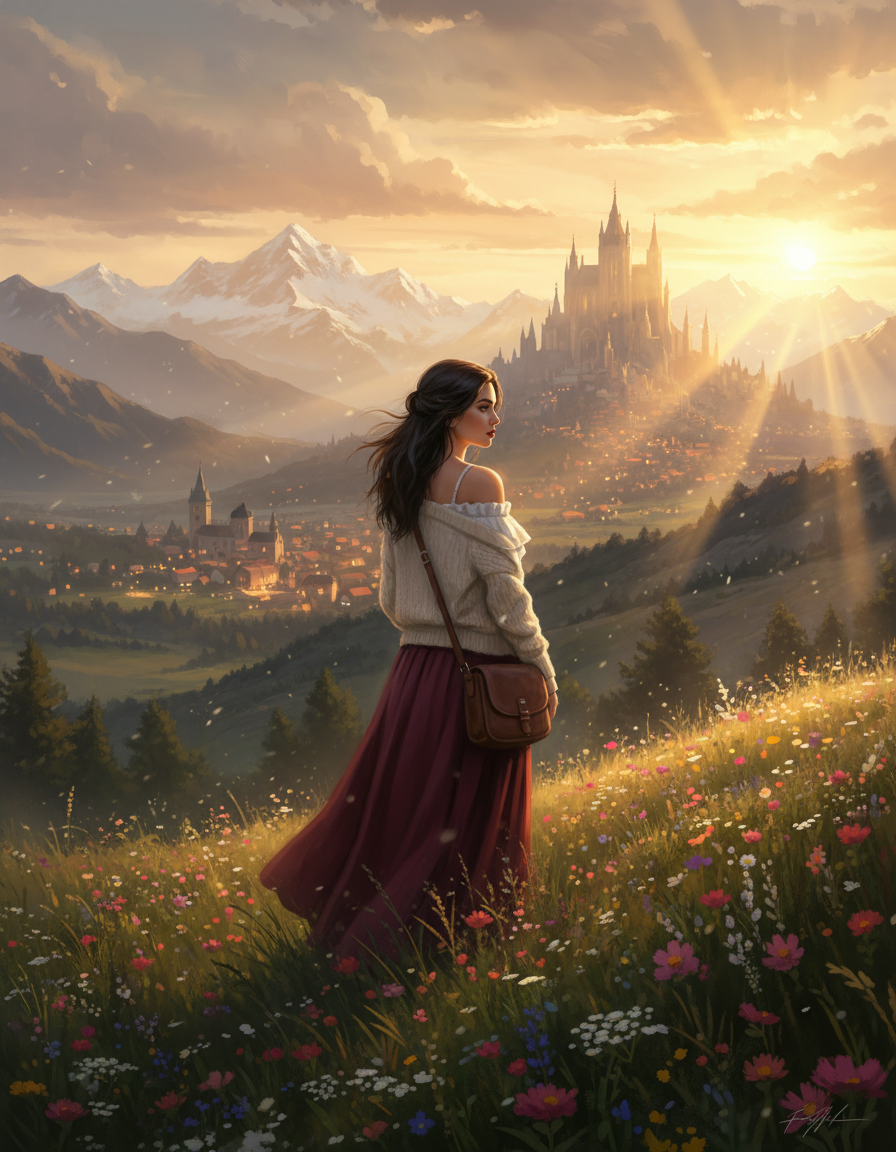 Woman Golden Hour Image